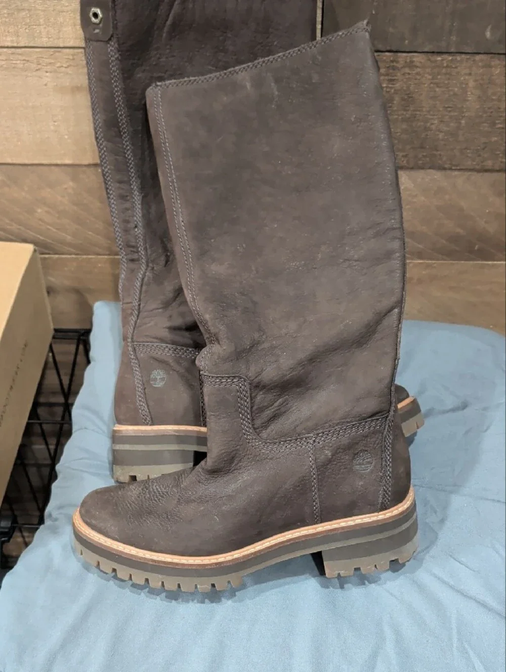 Timberland Women's Tall Dark Brown Suede Over-the-Knee Boot